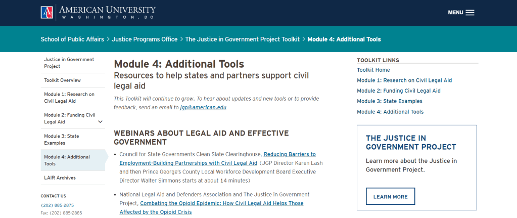 Justice in government project toolkit module 4